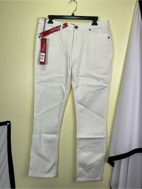 Franky Max Men’s Spandex Skinny Jeans - White